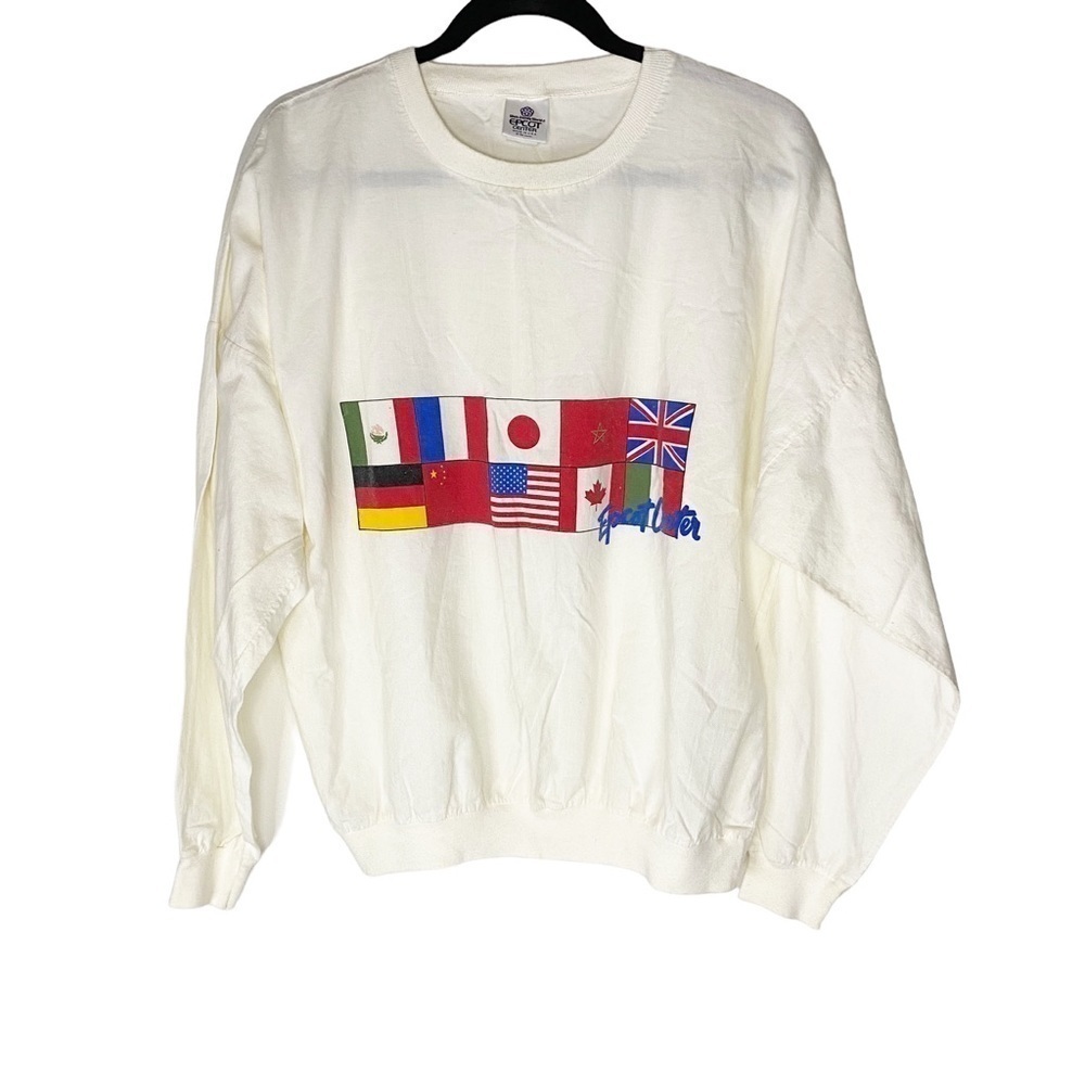 Walt Disney World Epcot Center 1982 Vintage Long Sleeve T-Shirt RARE Large